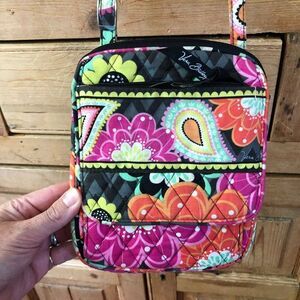 Small Vera Bradley Cross Body‎ Bag Mini Colorful Paisley Pockets Travel 7 x 8